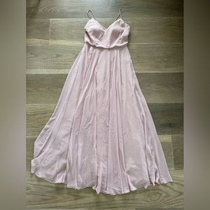 Jenny Yoo - Size 4 Bridesmaid Dress Pink-Worn 1x - Drycleaned After